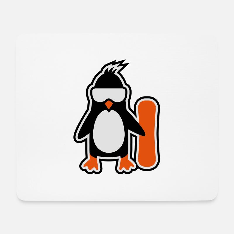 penguin - Mouse Pad (horizontal) - white
