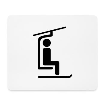 Sessellift - Mousepad (Querformat) - Weiß - Vorne