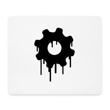 Gears Graffiti - Mousepad (Querformat) - Weiß - Vorne