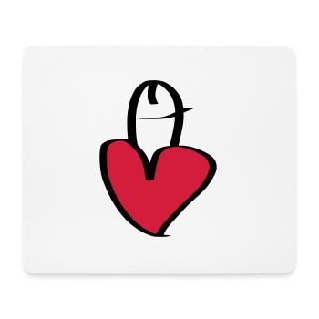 I love penises - I love penises - Mouse Pad (horizontal) - white - Front