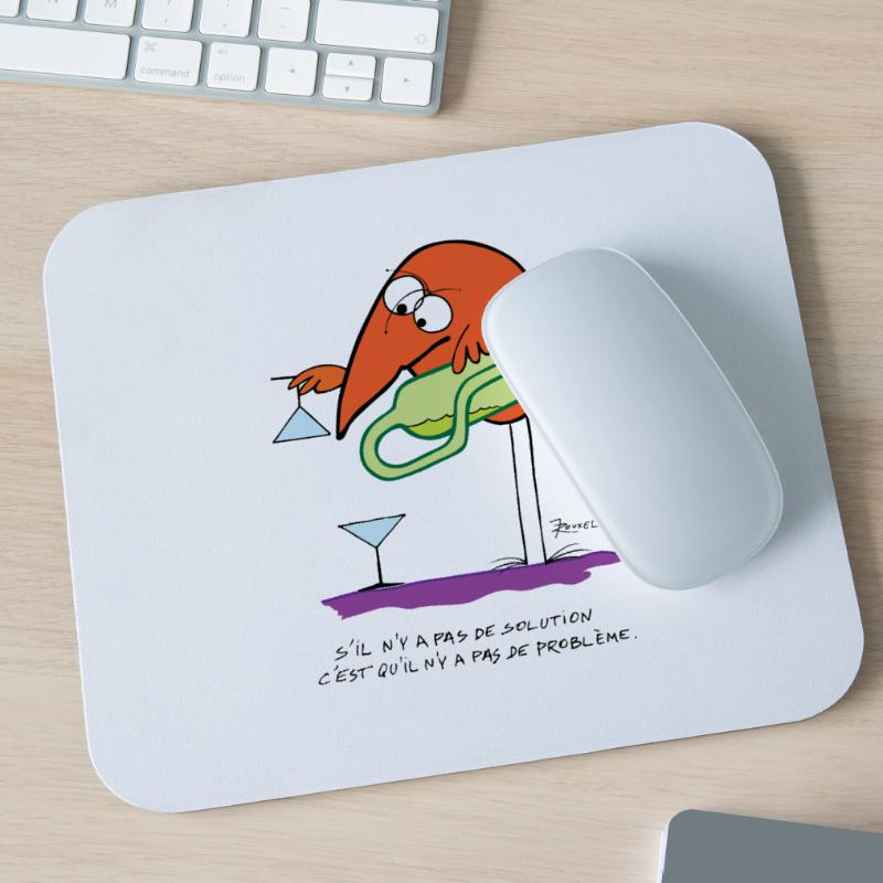 No solution no problem Mouse Pad (horizontal)