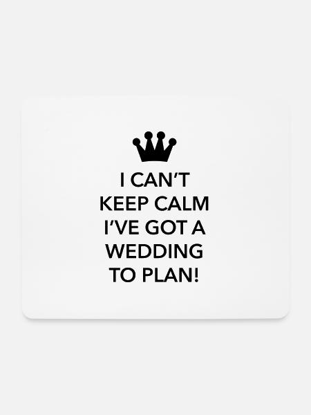 Hochzeit zu planen - Mousepad (Querformat) - Weiß