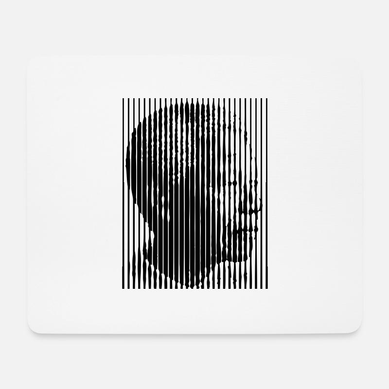 Mandela Freedom For all (1c) - Mousepad (Querformat) - Weiß