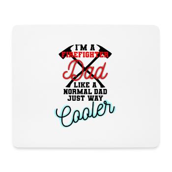 Firefighter dad - Mouse Pad (horizontal) - white - Front