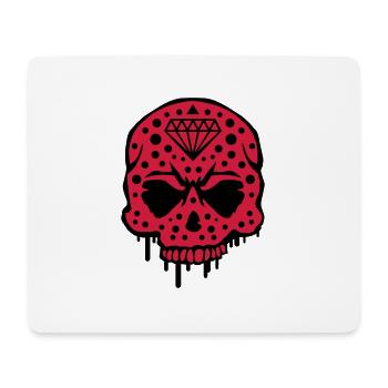 skull_diamond_graffiti_ce2 - Mousepad (Querformat) - Weiß - Vorne
