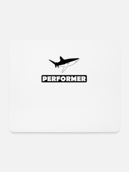 Hai Performer - Mousepad (Querformat) - Weiß