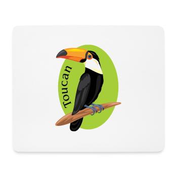 Toucan - Mouse Pad (horizontal) - white - Front