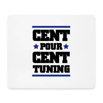 CENT POUR CENT TUNING - Tapis de souris (format paysage) - blanc - Devant