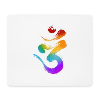 Yoga-Symbol - Mousepad (Querformat) - Weiß - Vorne