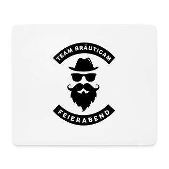 Team Bräutigam - JGA Crew - Junggesellenabschied - Mousepad (Querformat) - Weiß - Vorne