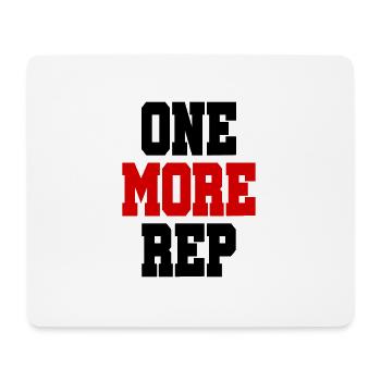 One more Rep - Bodybuilding - Muscles Bodybuilders - Mouse Pad (horizontal) - white - Front