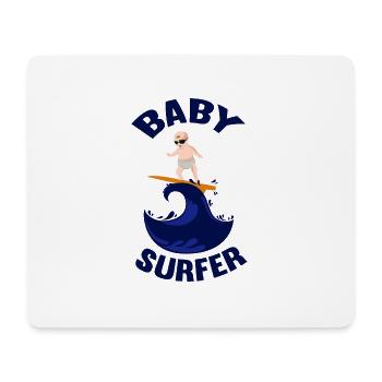 Une chemise de surfeuse cool à porter. - Tapis de souris (format paysage) - blanc - Devant