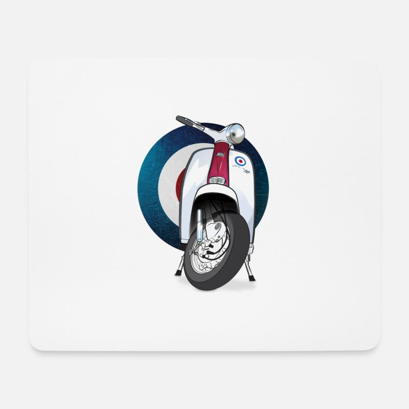 Mod Scooter T-Shirt - Mouse Pad (horizontal) - white