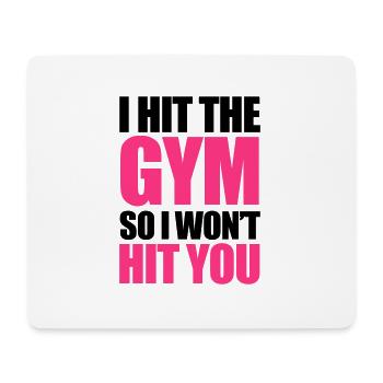 Gym - Mousepad (Querformat) - Weiß - Vorne