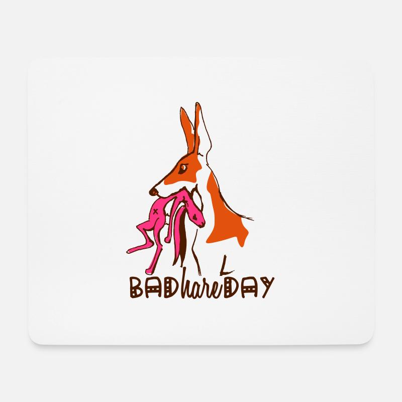 bad_hare_day - Mouse Pad (horizontal) - white