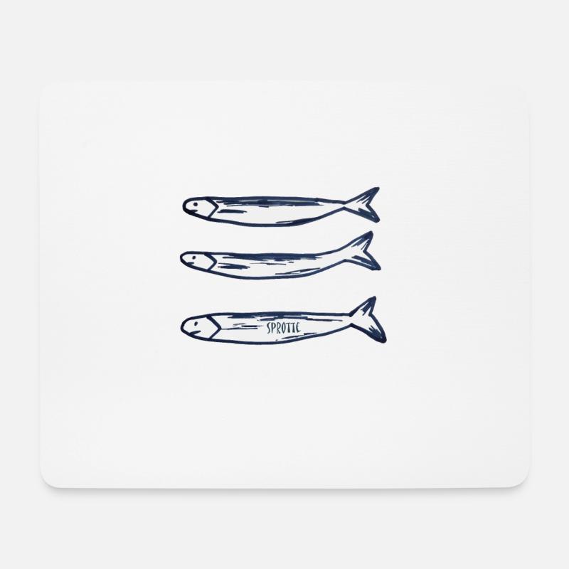 Sprotte - Mousepad (Querformat) - Weiß