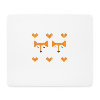 Merry Cfhristmas fox t shirts - Mouse Pad (horizontal) - white - Front