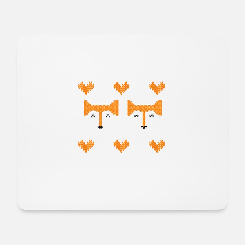 Merry Cfhristmas fox t shirts - Mouse Pad (horizontal) - white