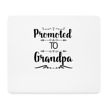 Zum Opa befördert - Mousepad (Querformat) - Weiß - Vorne