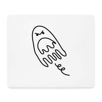 gespenst erschrocken monster Kind bebis untot - Mousepad (Querformat) - Weiß - Vorne
