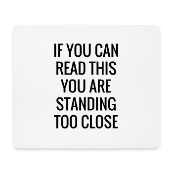 Read this - Humor - Funny - Joke - Friend - Tapis de souris (format paysage) - blanc - Devant