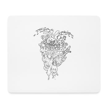 error - Mousepad (Querformat) - Weiß - Vorne