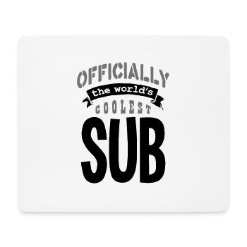 sub offiziell die coolste Kopie der Welt - Mousepad (Querformat) - Weiß - Vorne