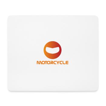 Motorrad - Biker - Motorcycle - Mousepad (Querformat) - Weiß - Vorne