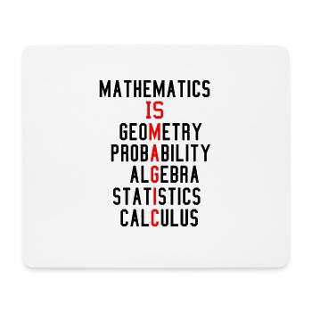 Mathematik ist wie Magie - Mousepad (Querformat) - Weiß - Vorne