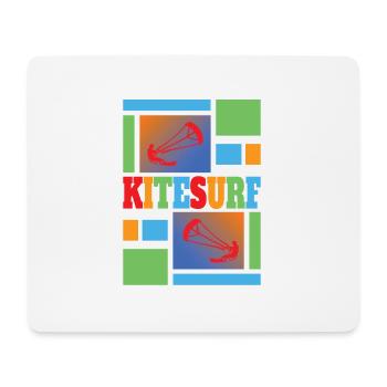 Kite Surfing - Kitesurfen - Kitesurf - Mousepad (Querformat) - Weiß - Vorne