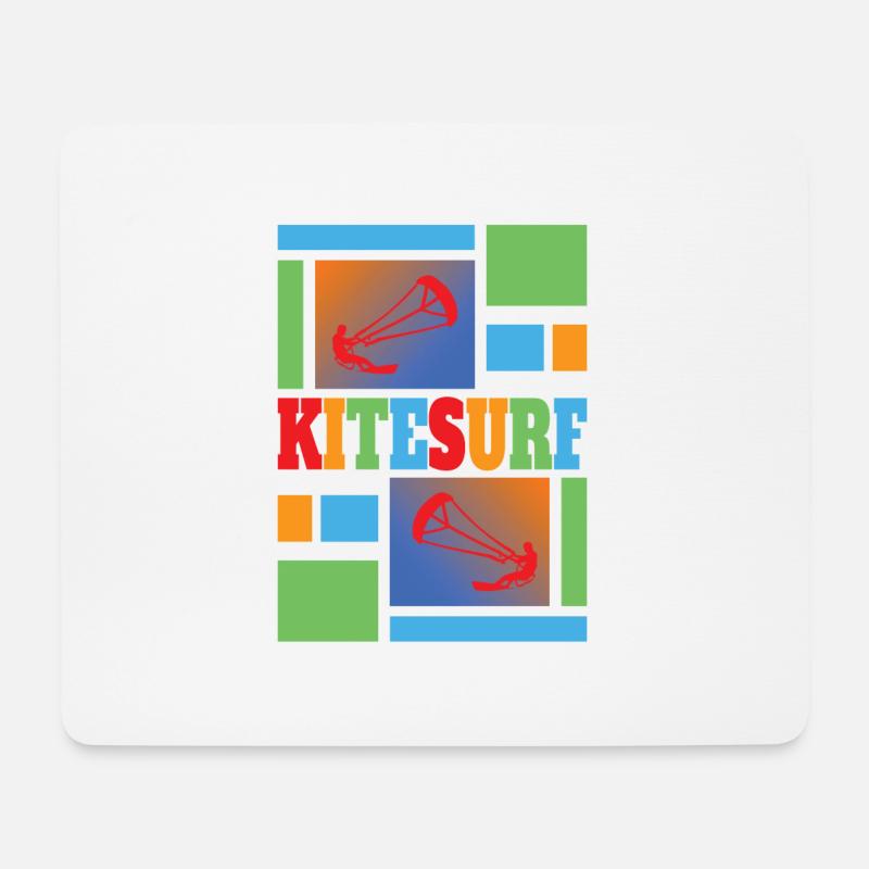 Kite Surfing - Kitesurfen - Kitesurf - Mousepad (Querformat) - Weiß
