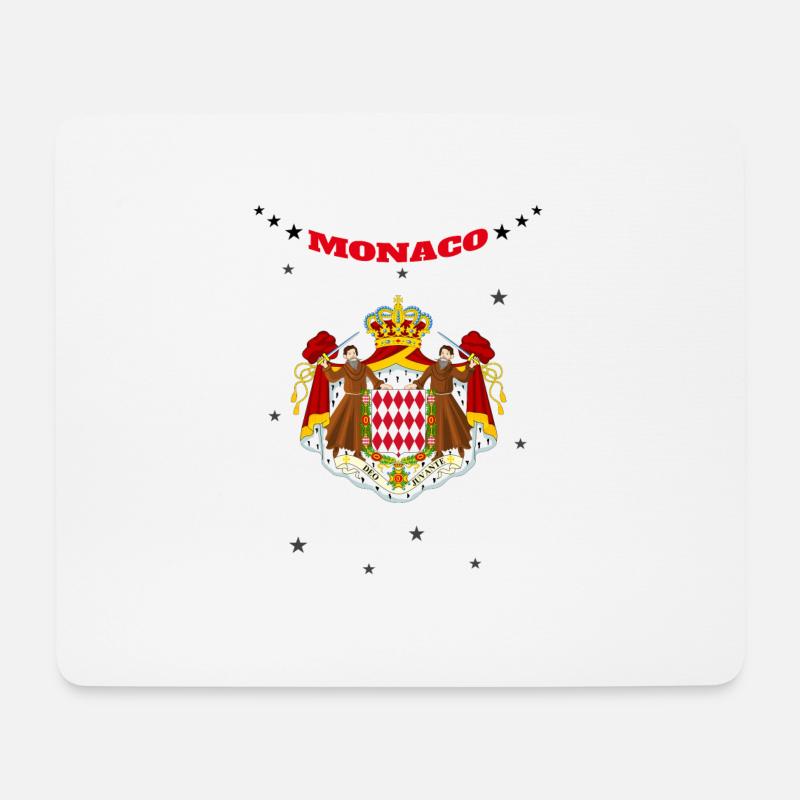 Monaco - Mousepad (Querformat) - Weiß