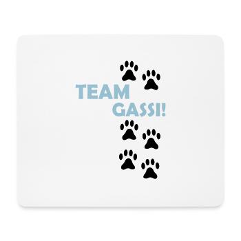 (team_gassi_02) - Mousepad (Querformat) - Weiß - Vorne