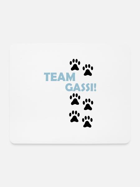 (team_gassi_02) - Mousepad (Querformat) - Weiß
