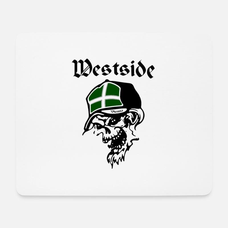 Westside Vienna - Mousepad (Querformat) - Weiß