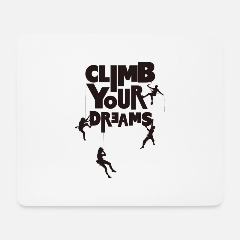 Skalieren Sie Ihre Träume - Mousepad (Querformat) - Weiß