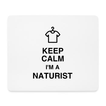 Naturismus / FKK / Nudismus / Naturist - Mousepad (Querformat) - Weiß - Vorne
