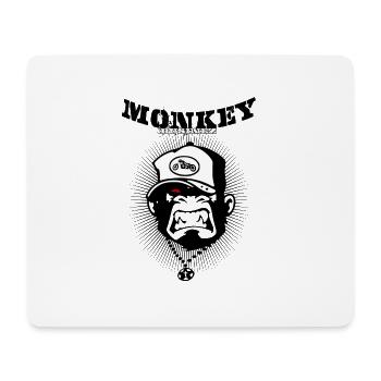 Monkey Businez - Biker - Mousepad (Querformat) - Weiß - Vorne