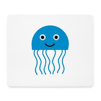 qualle_01 - Mousepad (Querformat) - Weiß - Vorne
