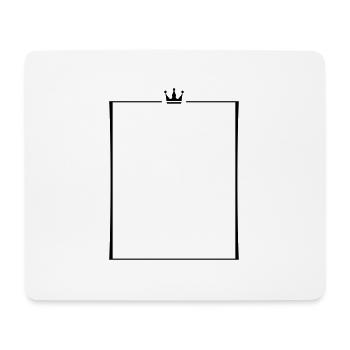 rahmen krone - Mousepad (Querformat) - Weiß - Vorne