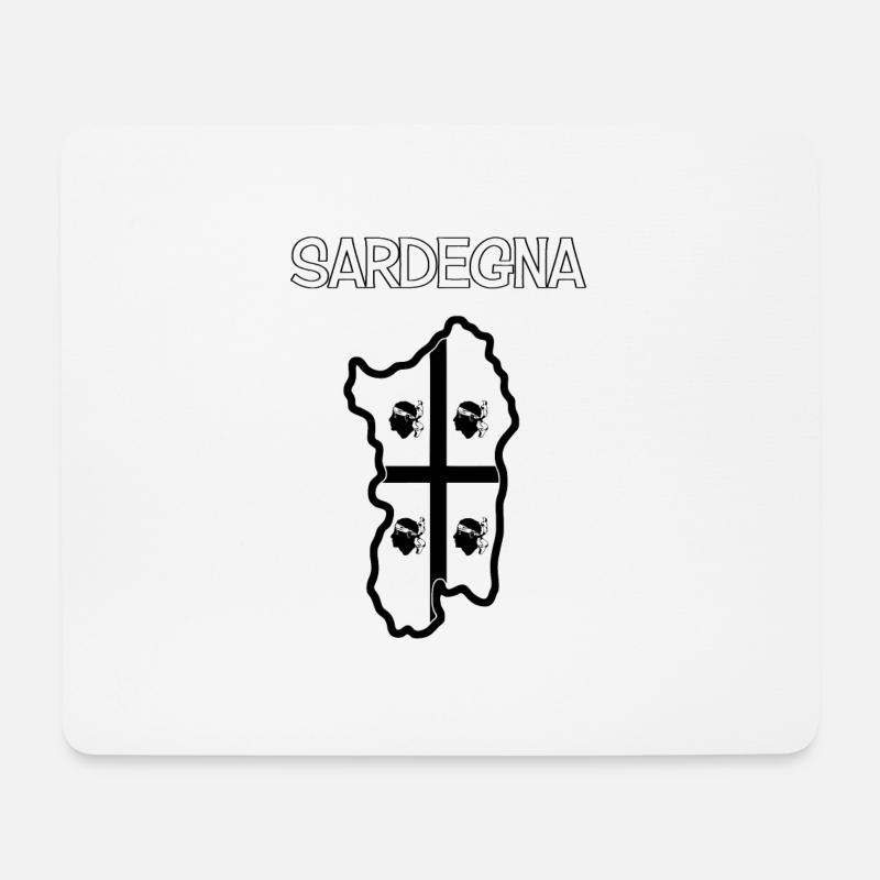 Sardinien - Mousepad (Querformat) - Weiß