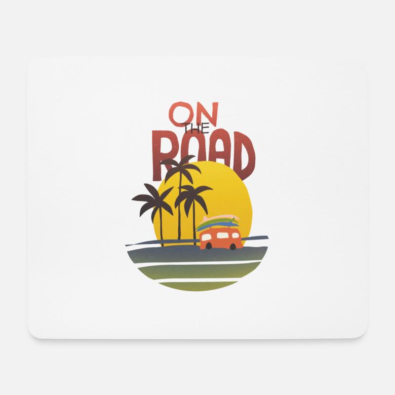 on the road - Mouse Pad (horizontal) - white