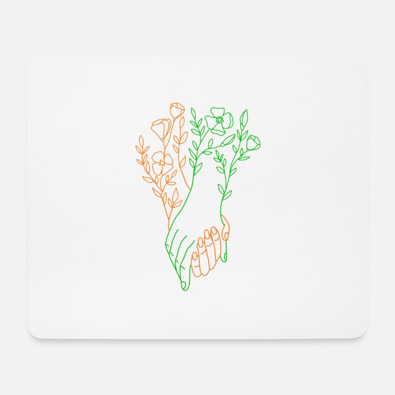 Grandir ensemble - Tapis de souris (format paysage) - blanc