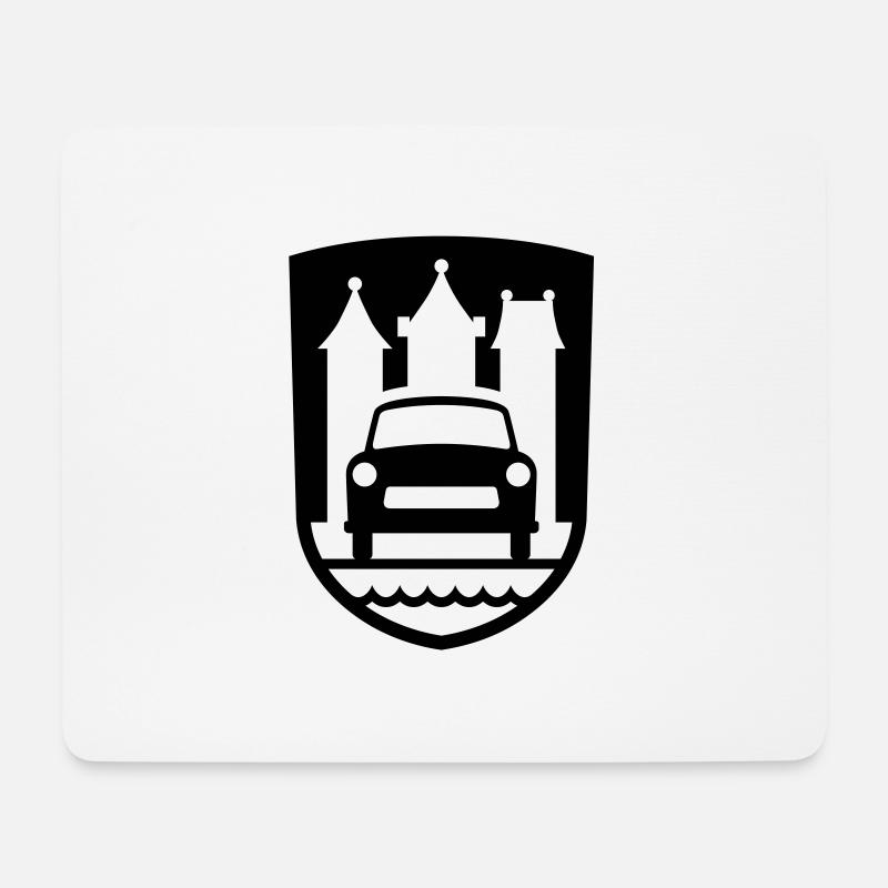 Trabi Zwickau Wappen - Mousepad (Querformat) - Weiß