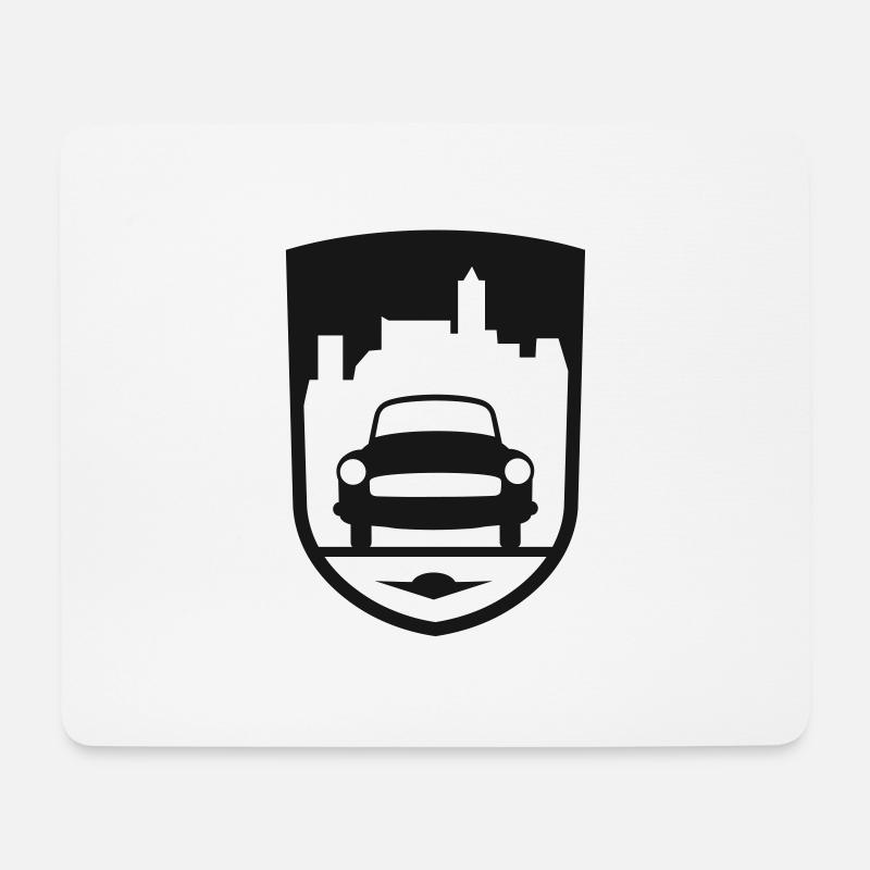 Wartburg Eisenach Wappen - Mousepad (Querformat) - Weiß