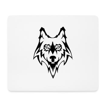 Wolf - Mouse Pad (horizontal) - white - Front