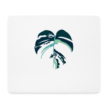 Monstera Variegata - Mouse Pad (horizontal) - white - Front