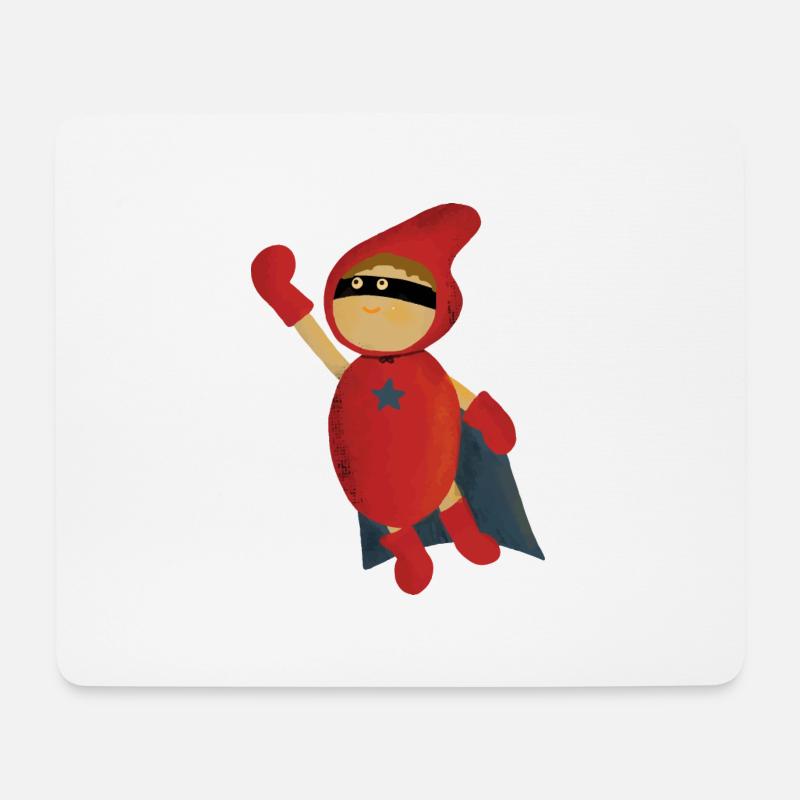 Superheld - Mousepad (Querformat) - Weiß