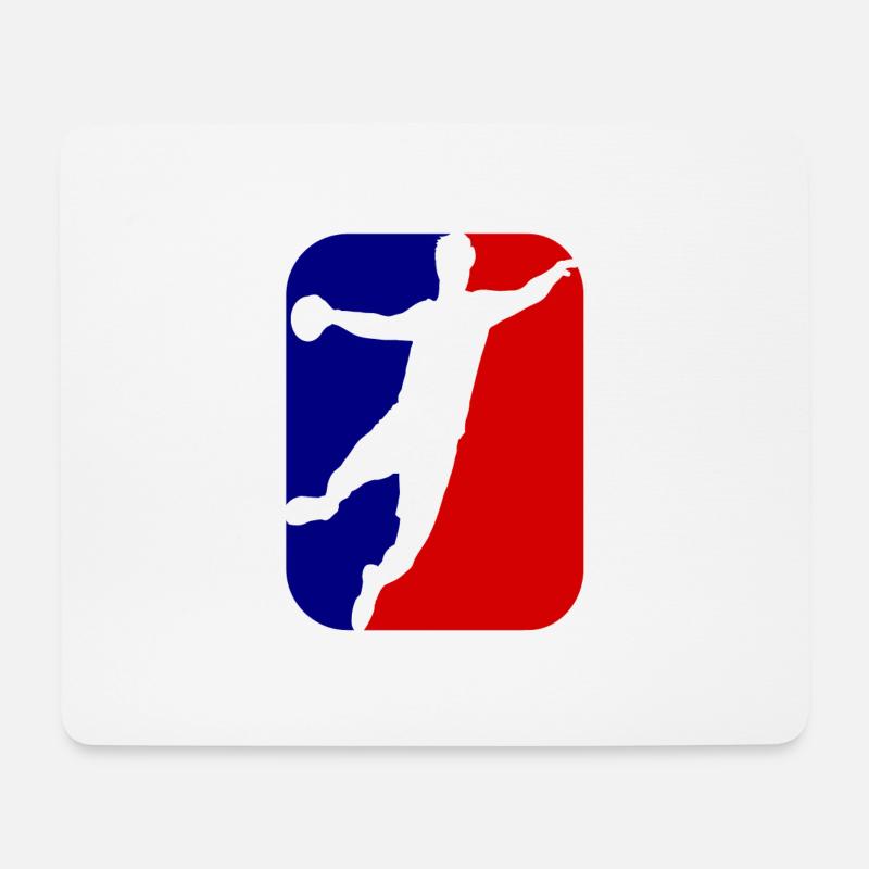 Handball. Handball-Fan. Handballspieler. - Mousepad (Querformat) - Weiß