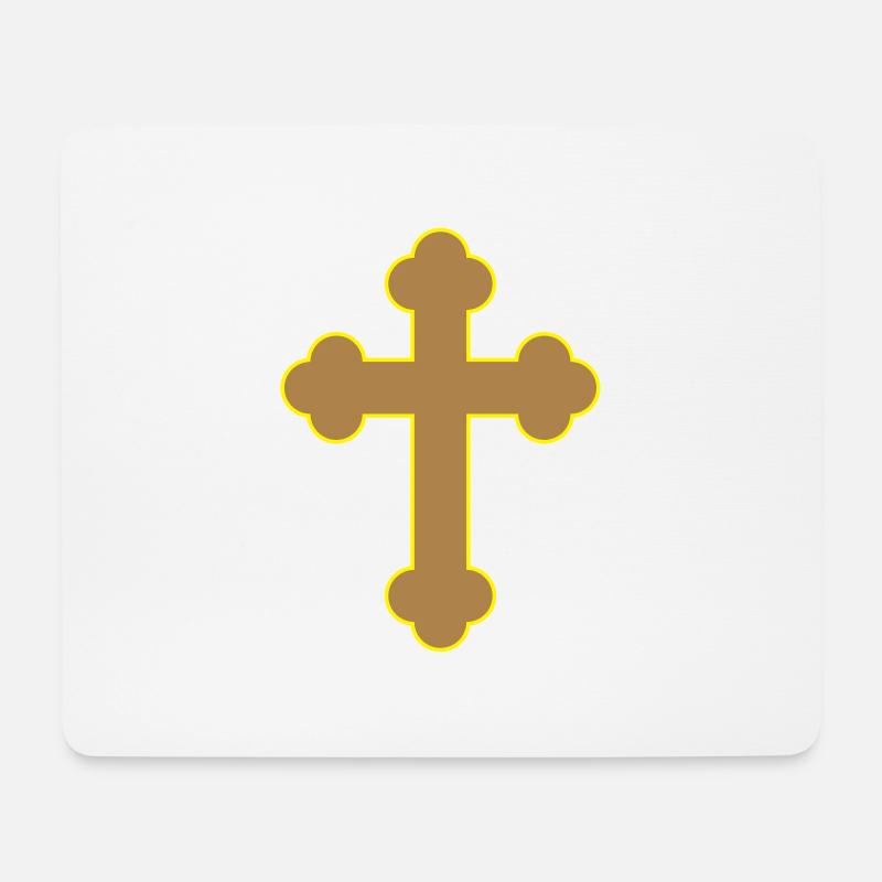 Kreuz Cross - Mousepad (Querformat) - Weiß